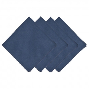 Juliska Berry Scallop Navy Napkin - Set/4