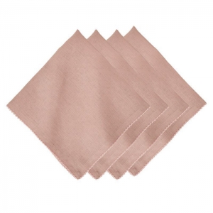 Juliska Berry Scallop Napkin Set/4 - Pink
