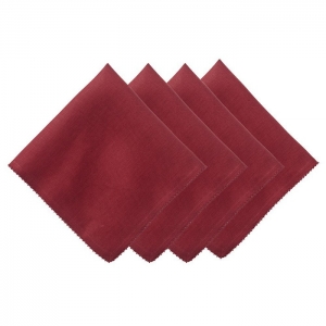 Juliska Berry Scallop Ruby Napkin - Set/4