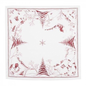 Juliska Country Estate Winter Frolic Ruby Napkin - Set/4