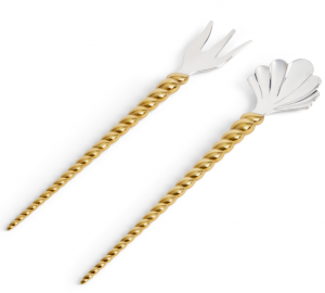 L'Objet Jessica McCormack Shell Gold  2 Piece  Serving Set