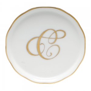 Herend Monogram Coaster - C