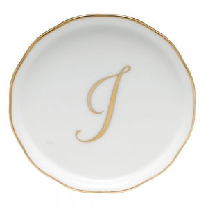 Herend Monogram Coaster - I