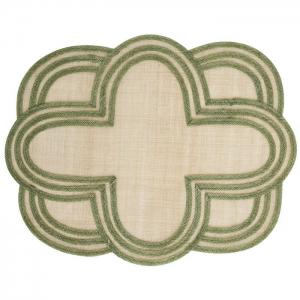 Juliska Scallop Stripe Placemat Set/4 - Seagrass
