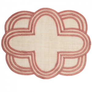Juliska Scallop Stripe Placemat Set/4 - Coral