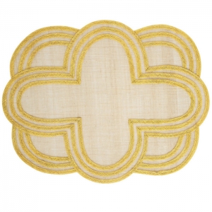 Juliska Scallop Stripe Placemat Set/4 - Sunshine