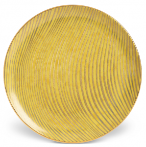 L'Objet Fortuny Delphi Yellow Dinner Plate - 10.25"