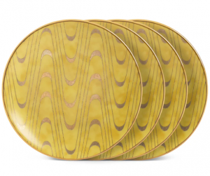 L'Objet Fortuny Apollo Yellow Canape Plate - 6" / Set 4