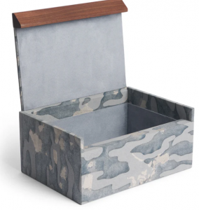 L'Objet Fortuny Box - Camo Isole Faded Blue