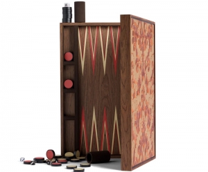 L'Objet Fortuny Laotze Backgammon - Oxblood Spice