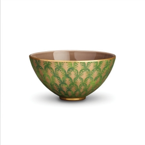 L'Objet Fortuny Piumette Green Bowl - Medium