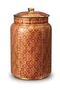 L'Objet Fortuny Canister - Ashanti Orange - Large