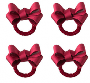 Juliska Tuxedo Napkin Ring Ruby - Set/4