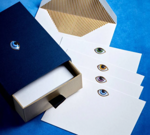 L'Objet Lito-Eye Stationery Set 12 Notecards + Envelopes