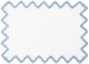 Matouk Aziza Placemat Hazy Blue - Set 4