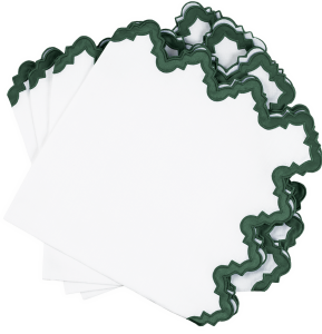 Matouk Aziza Napkin Green - 22" Square - Set of 4