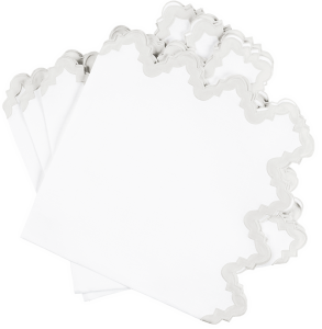 Matouk Aziza Napkin Silver - 22" Square - Set of 4