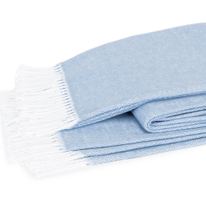 Matouk Pezzo Throw Hazy Blue