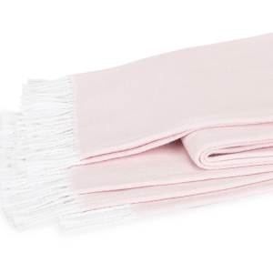Matouk Pezzo Throw Pink