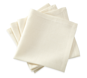 Matouk Chamant Napkin Ivory - 22" Square - Set of 4