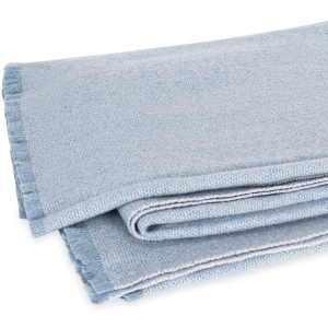 Matouk Agnes Throw - Hazy Blue