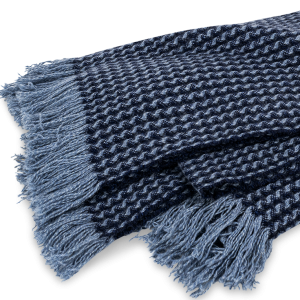 Matouk Cleo Throw Marine