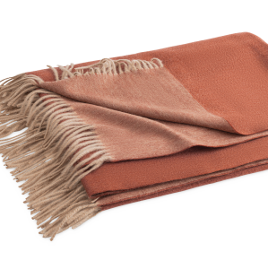 Matouk Paley Throw Carnelian/Natural