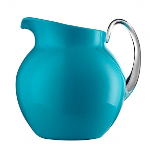Mario Luca Giusti Palla Smalto Pitcher Turquoise