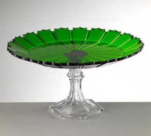 Mario Luca Giusti Ninfea Cake Plate Green - 11.75"