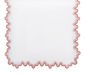Matouk Wave Table Runner Carnelian -16" x 108"