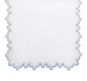 Matouk Wave Table Runner Hazy Blue -16" x 108"