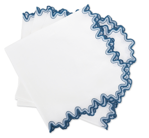 Matouk Wave Napkin Aquarius - 22" Square - Set of 4