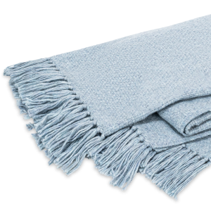 Matouk Lanza Throw Hazy Blue