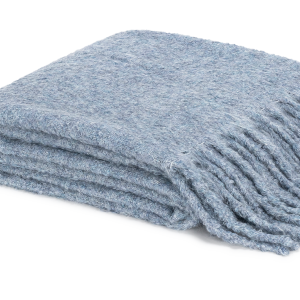 Matouk Poncho Throw Hazy Blue