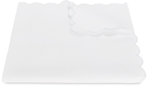 Matouk Dakota Tablecloth White/White - 70 x 162