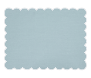 Matouk Dakota Placemat Sky/White - Set of 4