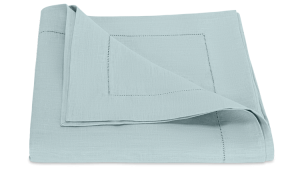 Matouk Valentina Hemstitch Tablecloth Sky - 108" Round