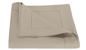 Matouk Valentina Hemstitch Tablecloth Oat - 70 x 90