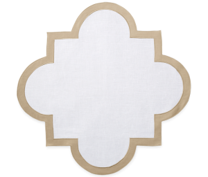 Matouk Mirasol  Champagne Matouk Mirasol Placemat Champagne - 18" Square - Set of 4