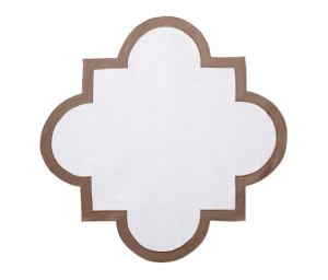 Matouk Mirasol Placemat Mocha - 18" Square - Set of 4