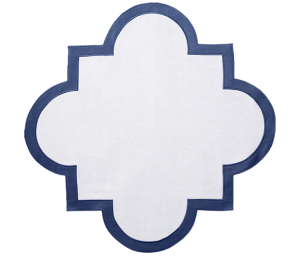 Matouk Mirasol Placemat Navy - 18" Square - Set of 4