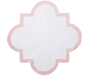Matouk Mirasol Placemat Pink - 18" Square - Set of 4