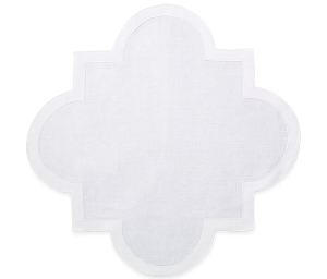Matouk Mirasol  White Matouk Mirasol Placemat White - 18" Square - Set of 4