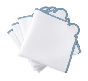 Matouk Mirasol Napkin Hazy Blue - 22" Square - Set 4