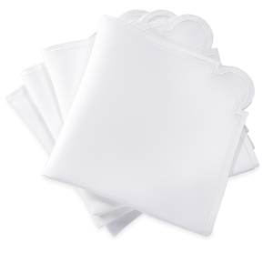 Matouk Mirasol White Matouk Mirasol Napkin White - 22" Square - Set 4