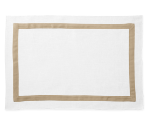 Matouk Lowell Placemat Champagne - Set of 4