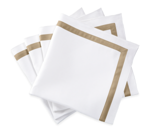 Matouk Lowell Napkin Champagne - 22" Square - Set of 4