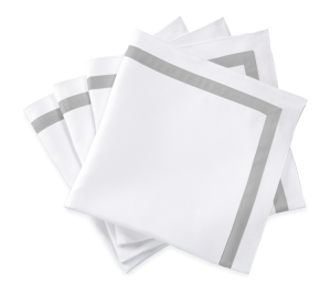 Matouk Lowell Napkin Silver - 22" Square - Set of 4