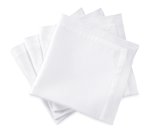 Matouk Lowell Napkin White - 22" Square - Set of 4