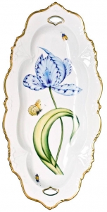 Anna Weatherley Old Master Tulips Large Oval Platter - 16"